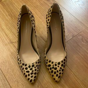 Loeffler Randall size 7 spotted pumps like new